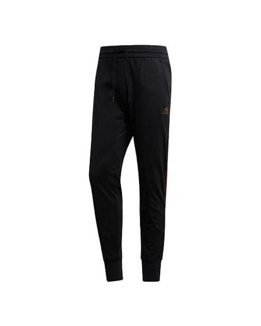 Adidas Black Cny Spt Pant Basketball Sports Training Bundle Feet Long Pants for men