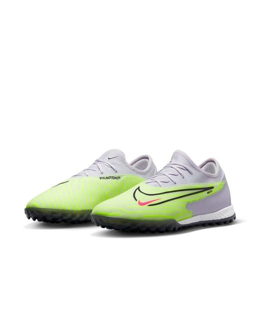 Nike Green React Phantom Gx Pro Tf 'Barely Volt' for men