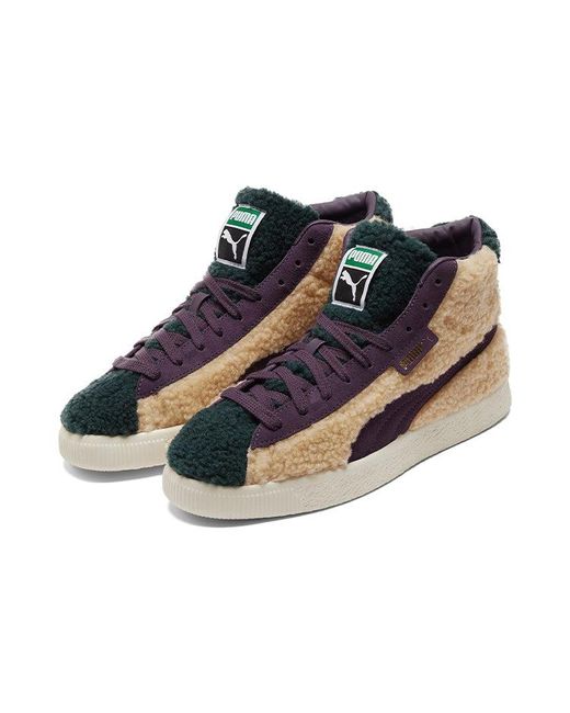 PUMA Blue Basket Mid Vintage 'Sherpa' for men