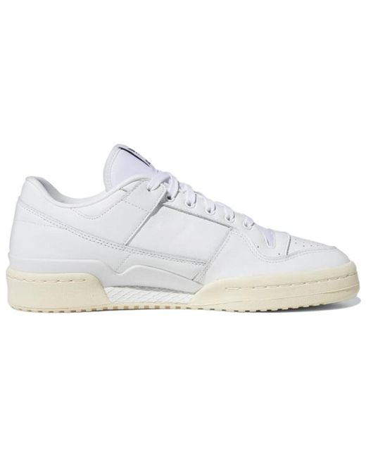 Adidas White Forum 84 Low Adv Shadow' for men