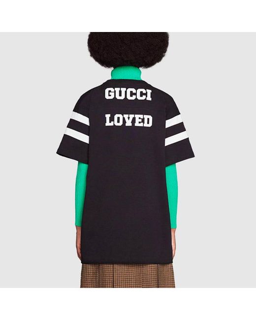 Gucci Black Ss21 1921 Series Alphabet Printing Casual Short Sleeve for men