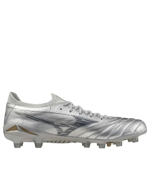 Mizuno Gray Morelia Neo 4 Beta Elite Fg 'Platinum Pack' for men