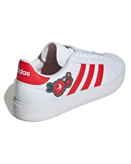 Adidas White (Wmns) X Disney Grand Court Base 2.0 Lifestyle Vivid'