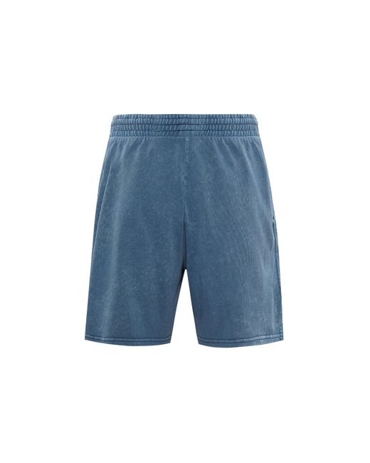 Nike Blue Sportswear Knit Washed Shorts for men