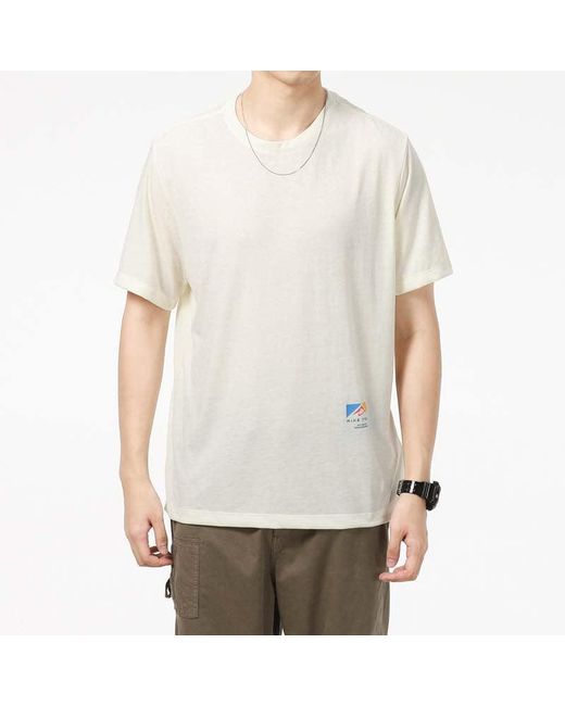 Nike White As U Nk Df Tee Db Trail Ssnl Cashmere Creamy for men