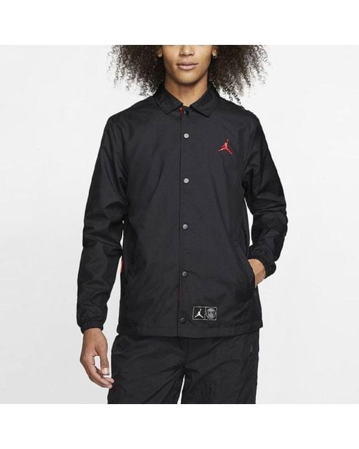 Nike Black X Paris Saint-Germain Casual Sport Jacket for men