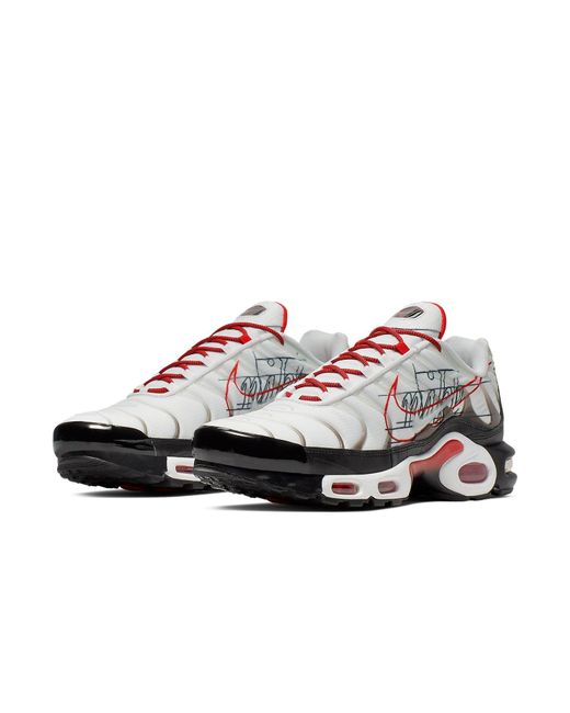 Nike White Air Max Plus 'Script Swoosh' for men