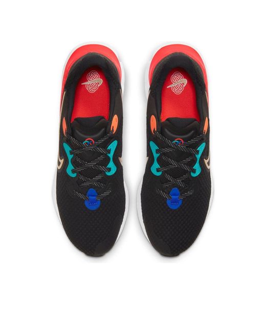 Nike Black Renew Run 2 Bright Crimson' for men