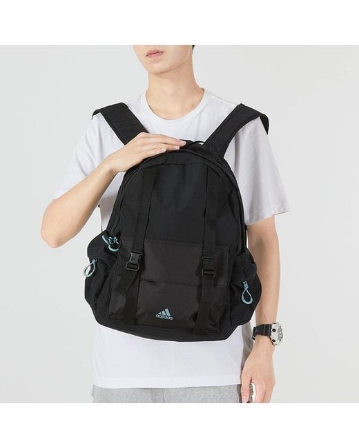 Adidas Black Cxplr Bp Athleisure Casual Sports Backpack Schoolbag