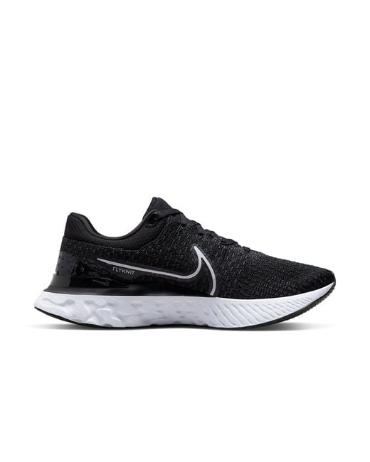 Nike Black React Infinity Run Flyknit 3 for men
