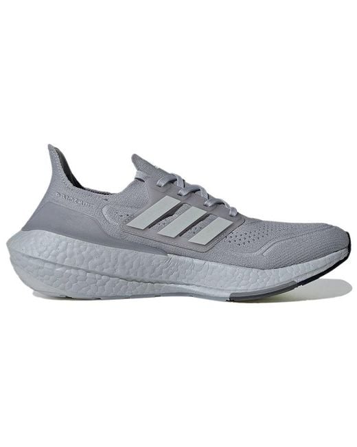 Adidas Gray Ultraboost 21 'Halo' for men