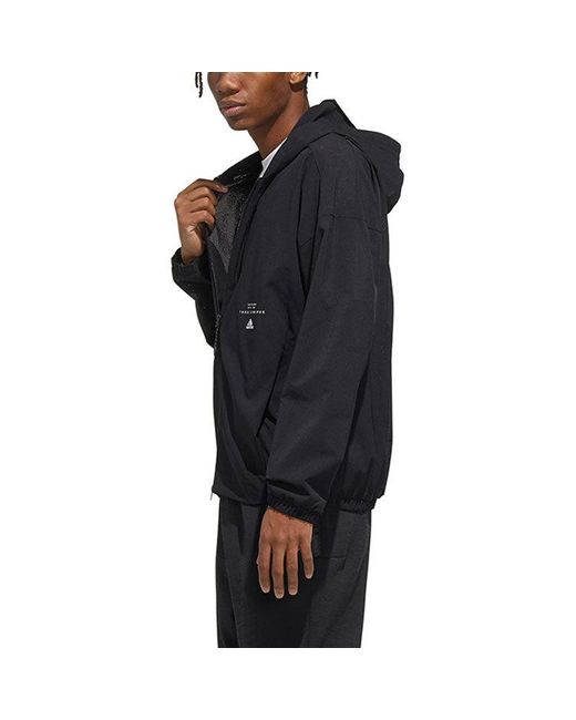Adidas Blue Casual Sports Hooded Jacket for men