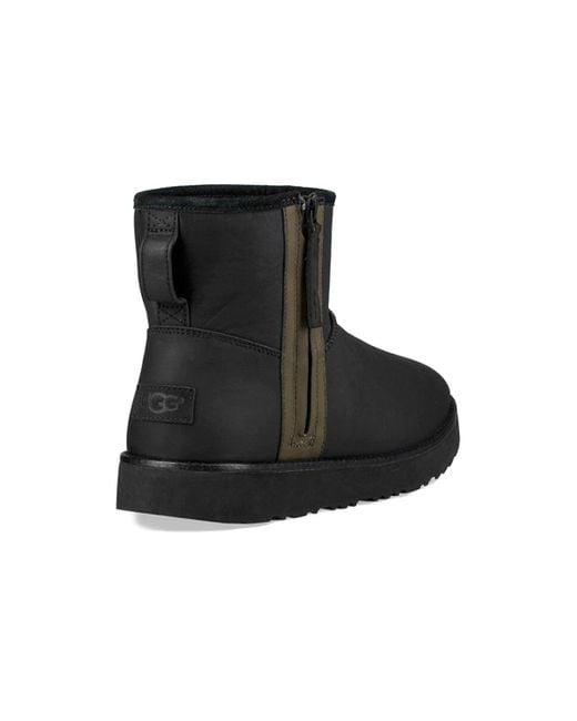 Ugg Black Classic Mini Zip Waterproof for men