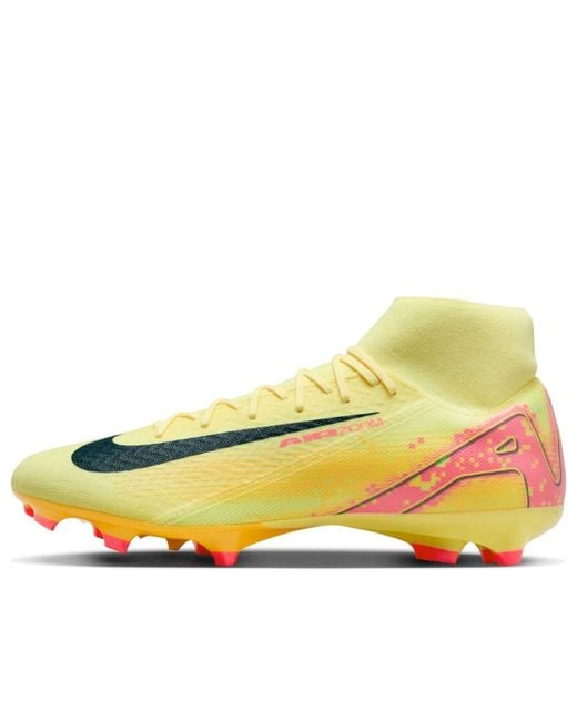 Nike Yellow X Kylian Mbappe Mercurial Superfly Academy Fg Mg 'Light Laser' for men