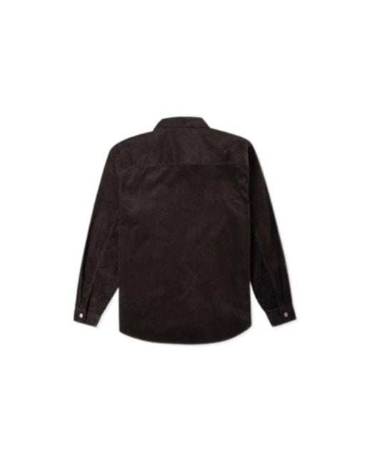 Converse Black Corduroy Button Shirt 'Dark' for men
