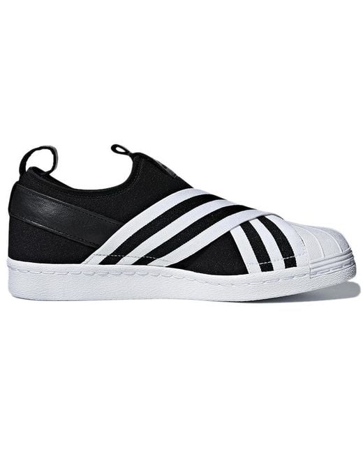 Adidas Black (Wmns) Superstar Slip-On 'Core'
