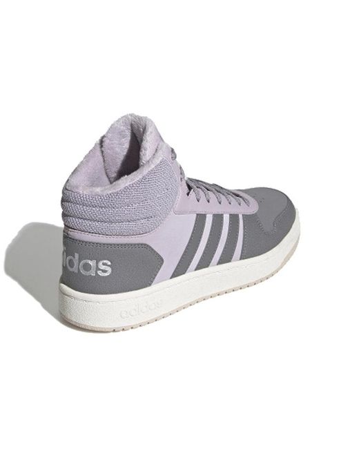 Adidas Gray (Wmns) Hoops 2.0 Mid
