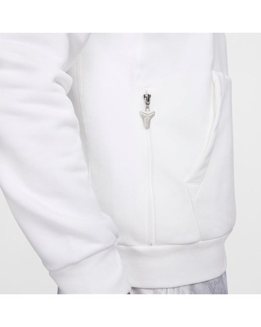 Nike White Dri-Fit Standard Issue Pullover Basketball Hoodie 'Kobe Halo' for men