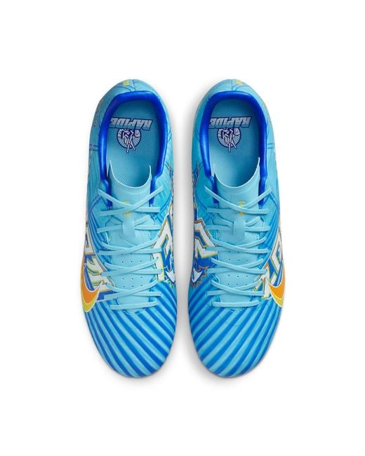 Nike Blue Zoom Mercurial Vapor 15 Academy Km Mg Multi-ground Low-top Soccer Cleats for men