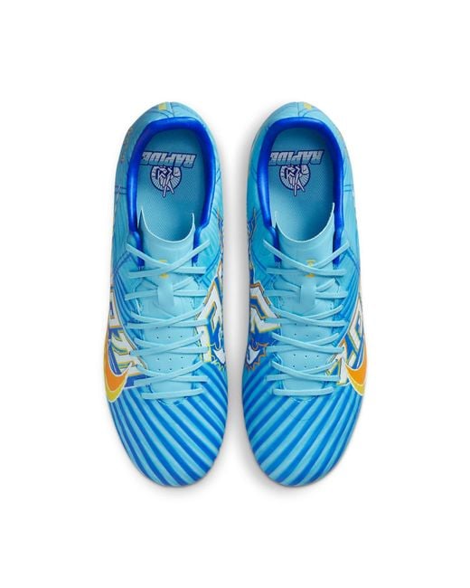 Nike Blue Zoom Mercurial Vapor 15 Academy Km Mg Multi-ground Low-top Soccer Cleats for men