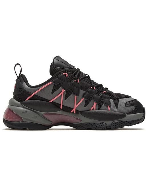 PUMA Black Lqdcell Omega Striped Knit Castlerock' for men