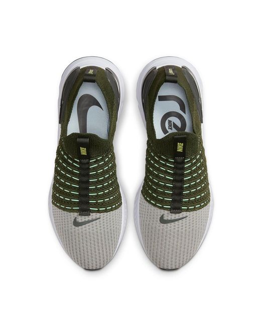 Nike Brown React Phantom Run Flyknit 2 'Rough Sequoia' for men