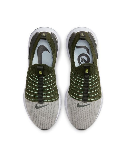 Nike Brown React Phantom Run Flyknit 2 'Rough Sequoia' for men