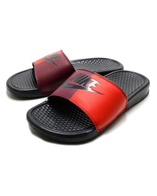 Nike Red Benassi Jdi 'Anthracite' for men