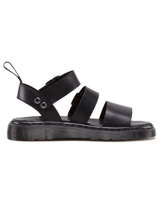 Dr. Martens Blue Gryphon Brando Leather Gladiator Sandals