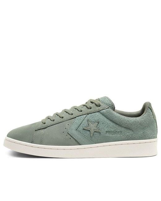 Converse Green Pro Leather Low 'Earth Tone Suede for men