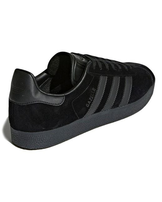 Adidas Black Gazelle Shoes 'Core' for men