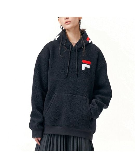 Fila Black Logo Hoodie for men