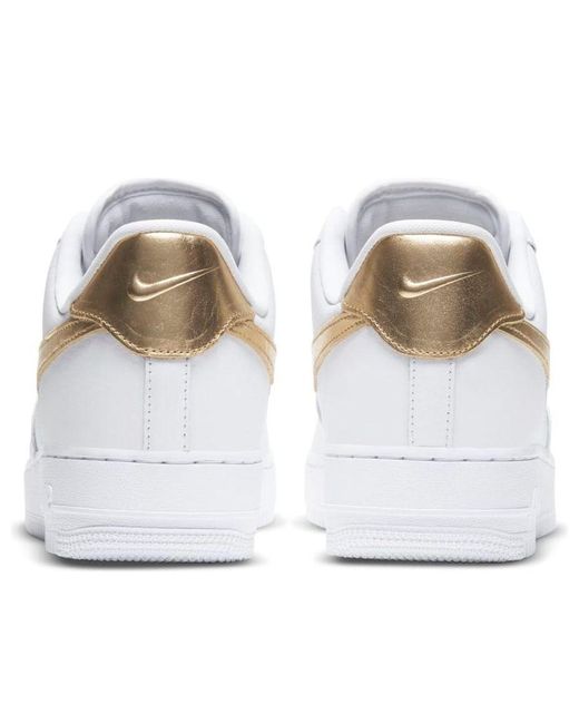 Nike White Air Force 1 '07 Lv8 Foil Swoosh' for men