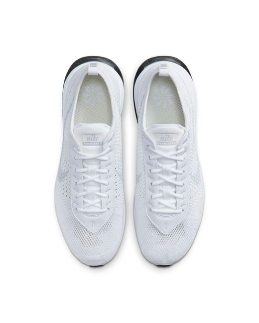 Nike White Air Max Flyknit Racer Next Nature 'Pure Platinum' for men