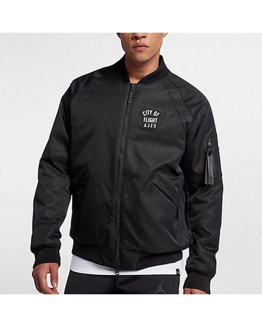 Nike Black City Of Flight Ma-1 Jacket for men