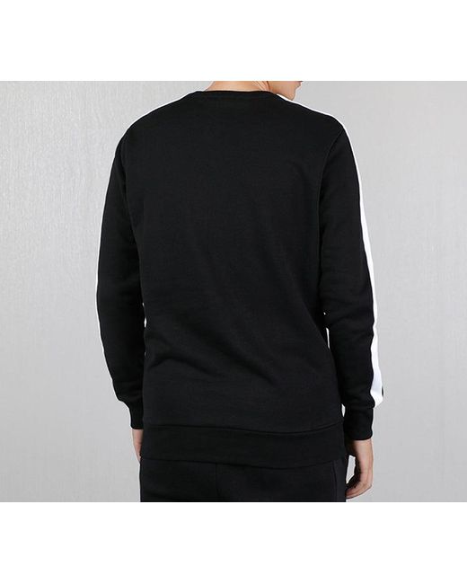 PUMA Black Iconic T7 Crew Fl Fleece Lined Round Neck for men