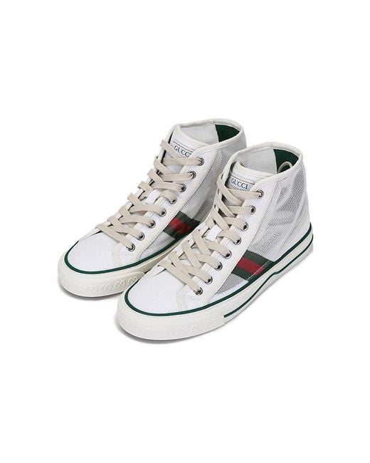 Gucci White (Wmns) Tennis 1977 High Top Sneakers 'Mesh'