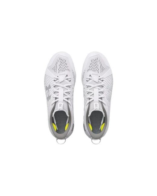 Under Armour White Yard Low Mt Tpu Baseball Cleats for men