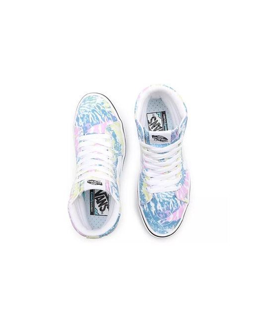 Vans Blue Tie-Dye Comfycush Sk8-Hi for men