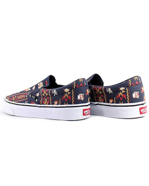 Vans Blue Nintendo X Classic Slip-On 'Zelda' for men