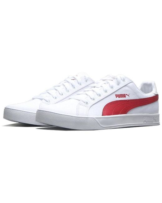 PUMA White Smash Vulc Canvas American Beauty' for men