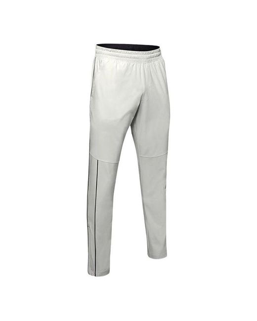 Under Armour Gray Athlete Recovery Woven Warm-up Pants for men