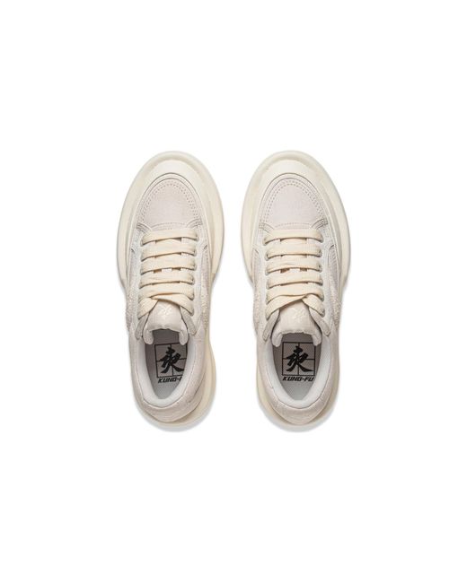 Li-ning White X Jackie Chan Kung Fu Lifestyle Shoes for men