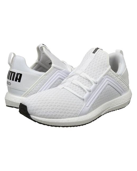 PUMA White Mega Nrgy Low Tops Sports Shoe for men