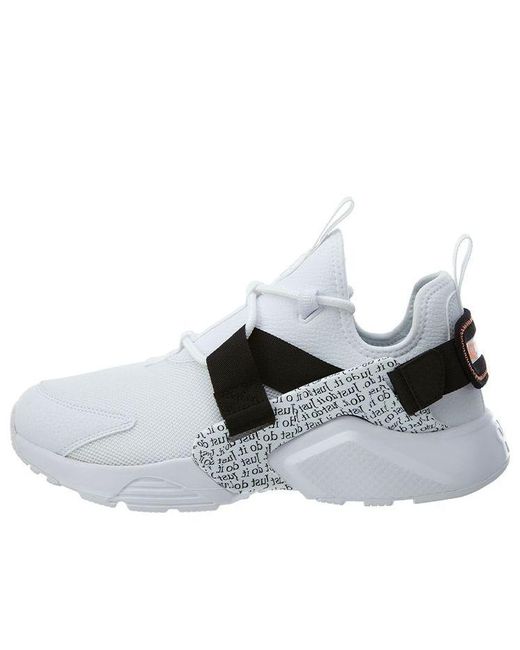 licencia Tormento Distribuir Nike Air Huarache City Low 'just Do It' in White | Lyst