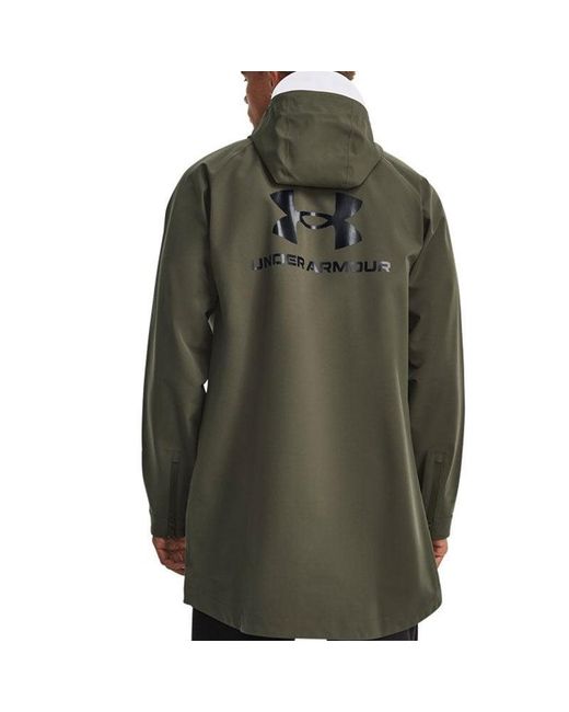 Under Armour Green Stormproof 3-Ply Bench Coat 'Army' for men