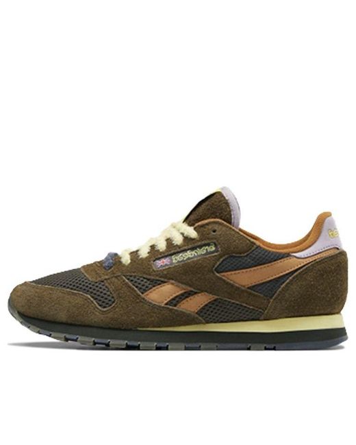 Reebok Brown Brain Dead X Classic Leather 'Fuzzy Suede' for men