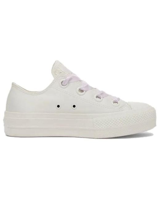 Converse White (Wmns) Chuck Taylor All Star Lift Platform 'Matte Satin Ivory'