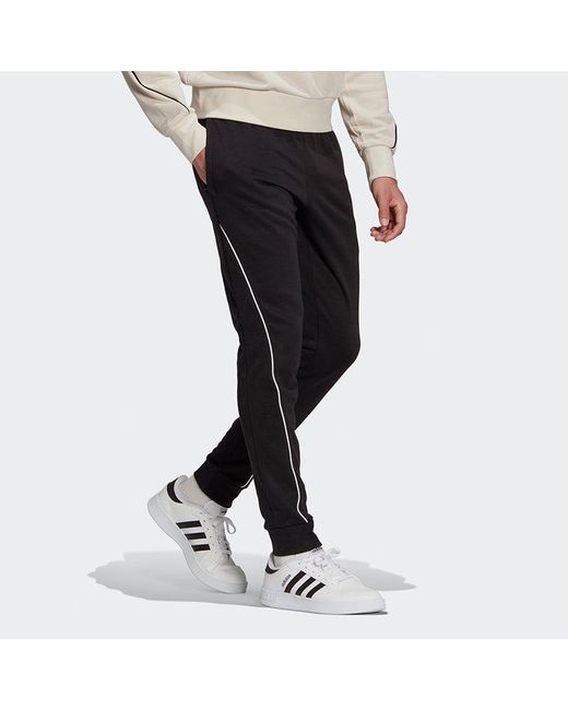 Adidas Black M Favs Q1 Pt1 Lacing Bundle Feet Sports Pants for men