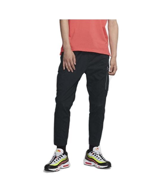 Nike Black Sportswear Cargo Big Pocket Casual Long Pants/Trousers for men